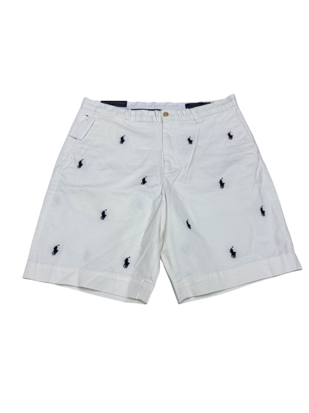 NWT Polo Ralph Lauren Stretch Classic Fit 9' All Over Pony Men's Shorts, Sz 34 - Picture 1 of 9
